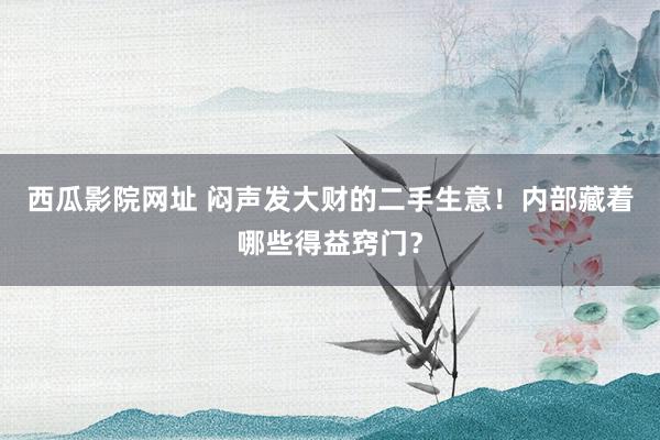 西瓜影院网址 闷声发大财的二手生意！内部藏着哪些得益窍门？