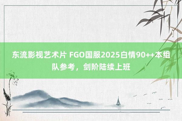 东流影视艺术片 FGO国服2025白情90++本组队参考，剑阶陆续上班