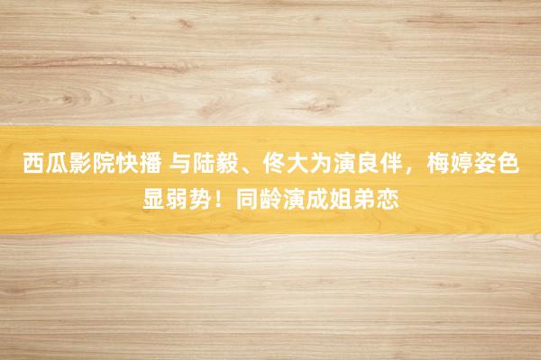 西瓜影院快播 与陆毅、佟大为演良伴，梅婷姿色显弱势！同龄演成姐弟恋