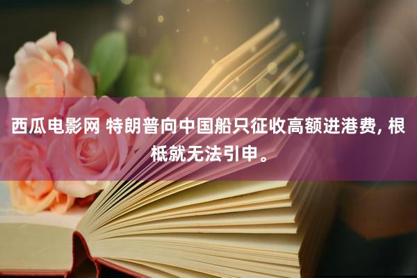 西瓜电影网 特朗普向中国船只征收高额进港费, 根柢就无法引申。