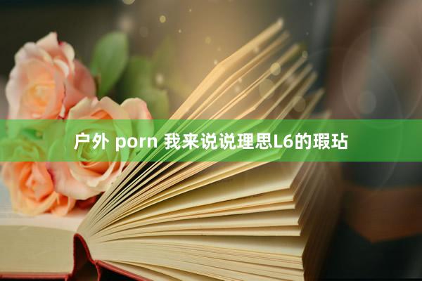 户外 porn 我来说说理思L6的瑕玷