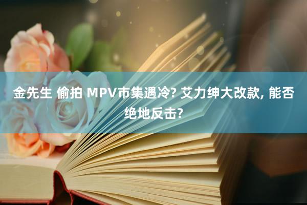 金先生 偷拍 MPV市集遇冷? 艾力绅大改款, 能否绝地反击?